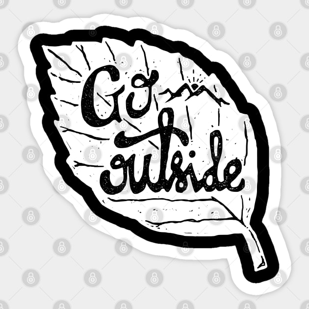 Go Outside (for Dark Color) Sticker by quilimo